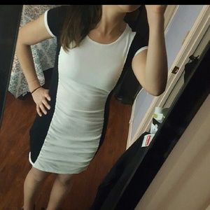 Express Ruched Bodycon Dress